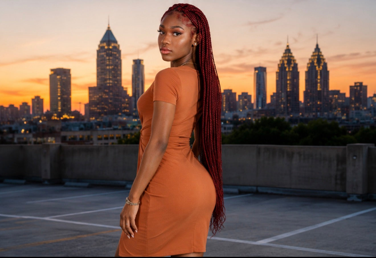Golden Hour Twist Dress