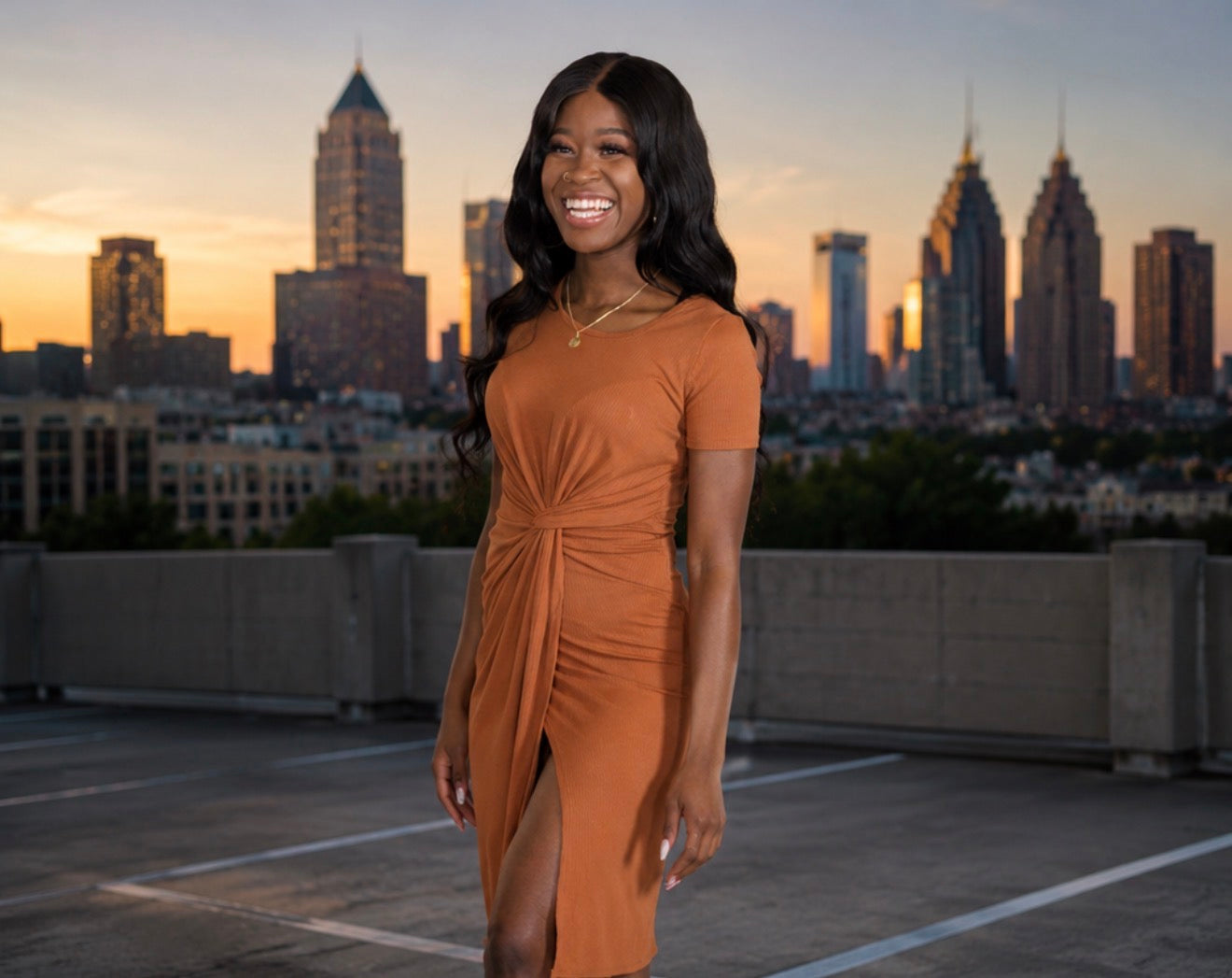 Golden Hour Twist Dress