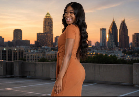 Golden Hour Twist Dress